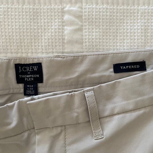 J Crew Thompson Flex Tech Pant, Tapered, 34"x32" - Picture 3 of 5